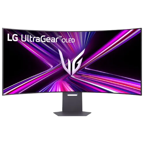 Thiết kế mặt trước của màn hình LG UltraGear OLED 45 inch 5K2K với viền mỏng