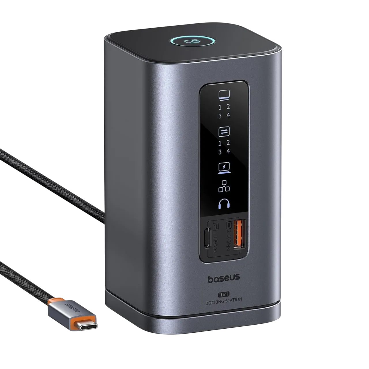 Trạm kết nối USB-C Baseus Spacemate Docking Station thiết kế hiện đại, nhiều cổng kết nối