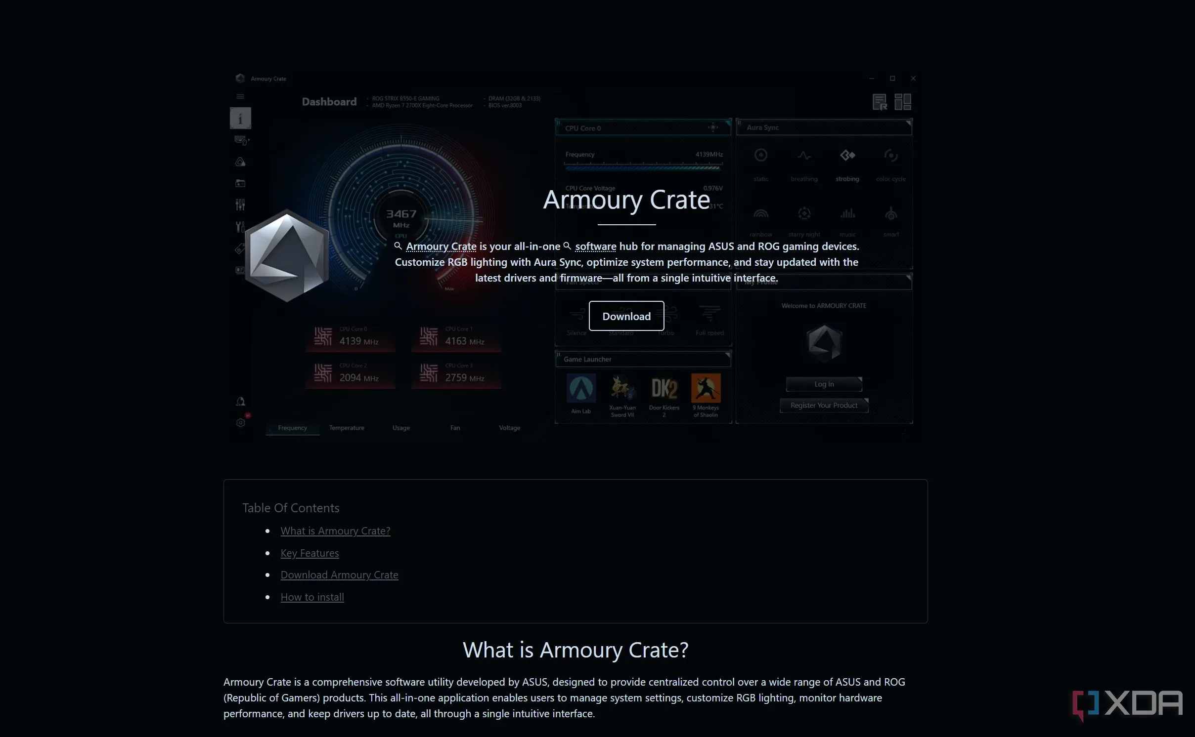 Trang web đáng ngờ cung cấp bản cài đặt Armoury Crate giả mạo, chứa mã độc CoffeeLoader