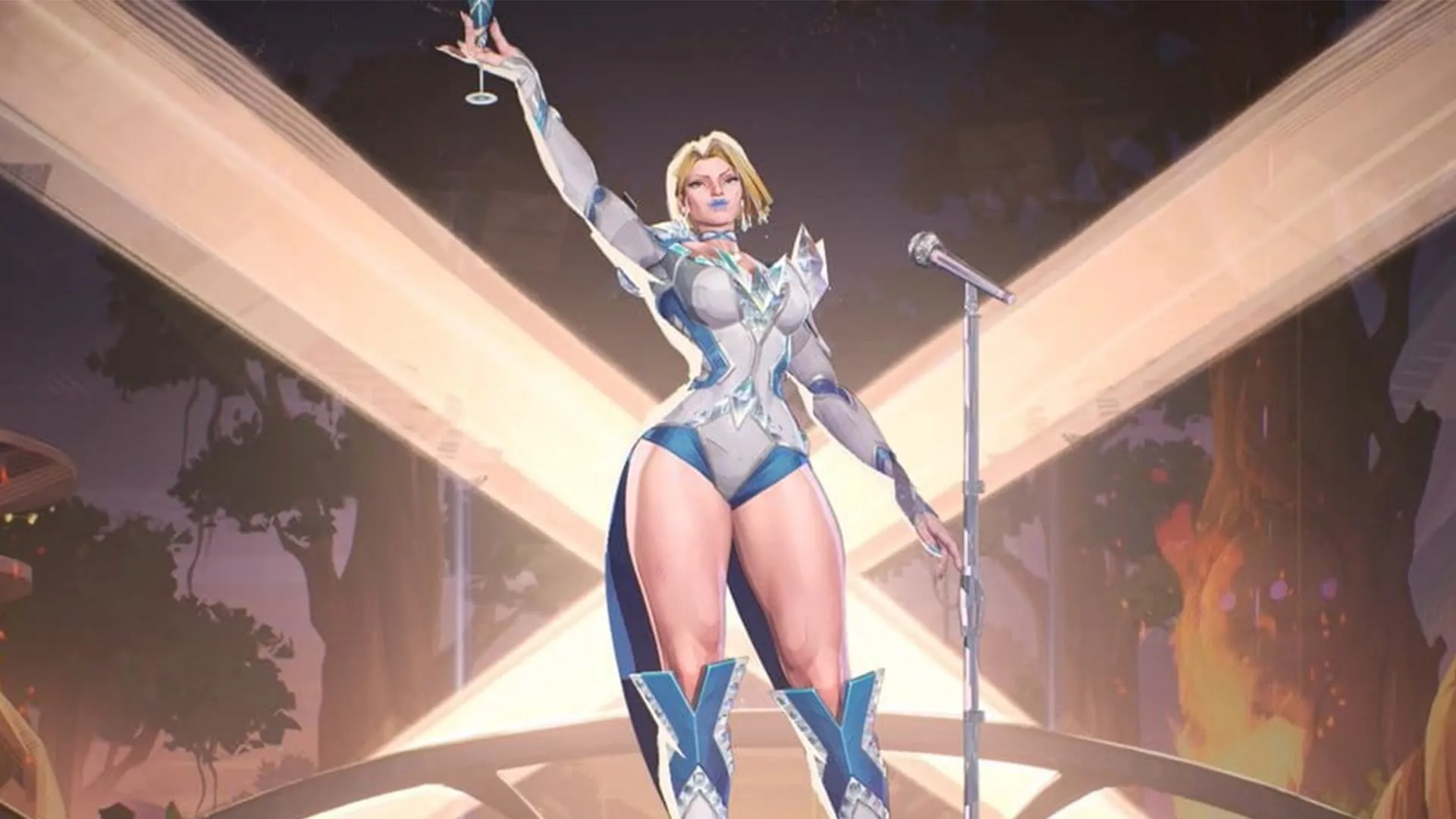 Tướng Emma Frost trong Marvel Rivals, minh họa cho việc các nhân vật được mở khóa miễn phí
