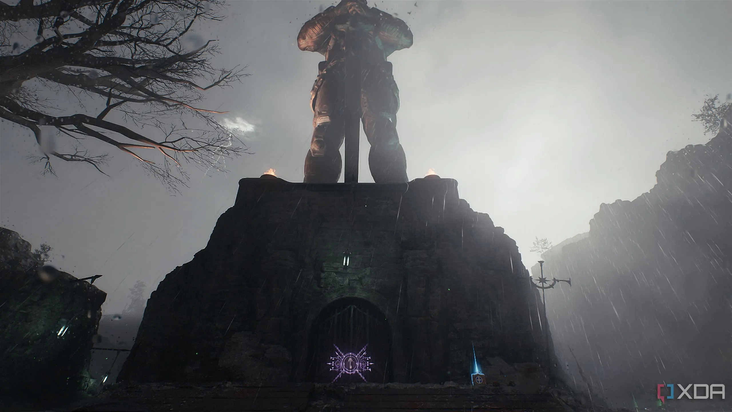 Tượng hiệp sĩ Sentinel dẫn lối đến khu vực bí mật trong Doom The Dark Ages