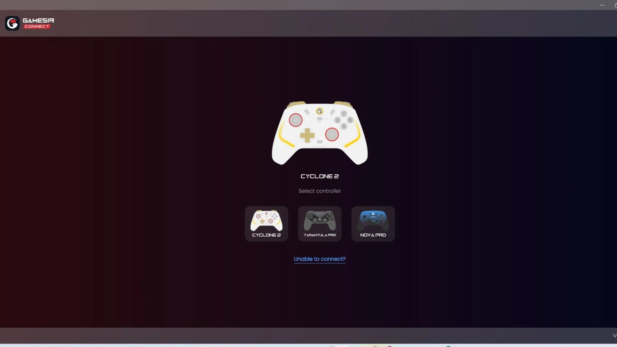 Ứng dụng GameSir Connect trên laptop