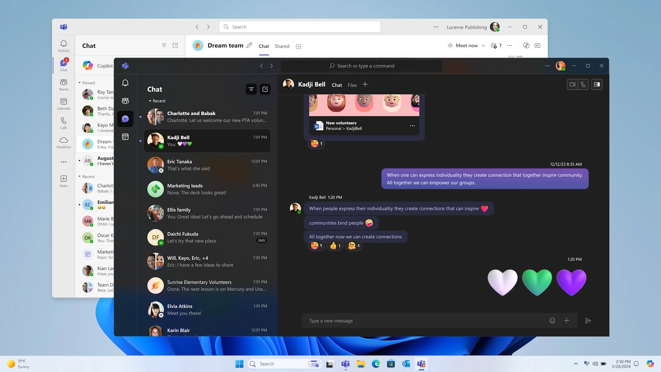 Ứng dụng Microsoft Teams hợp nhất với giao diện mới và các tính năng nâng cao