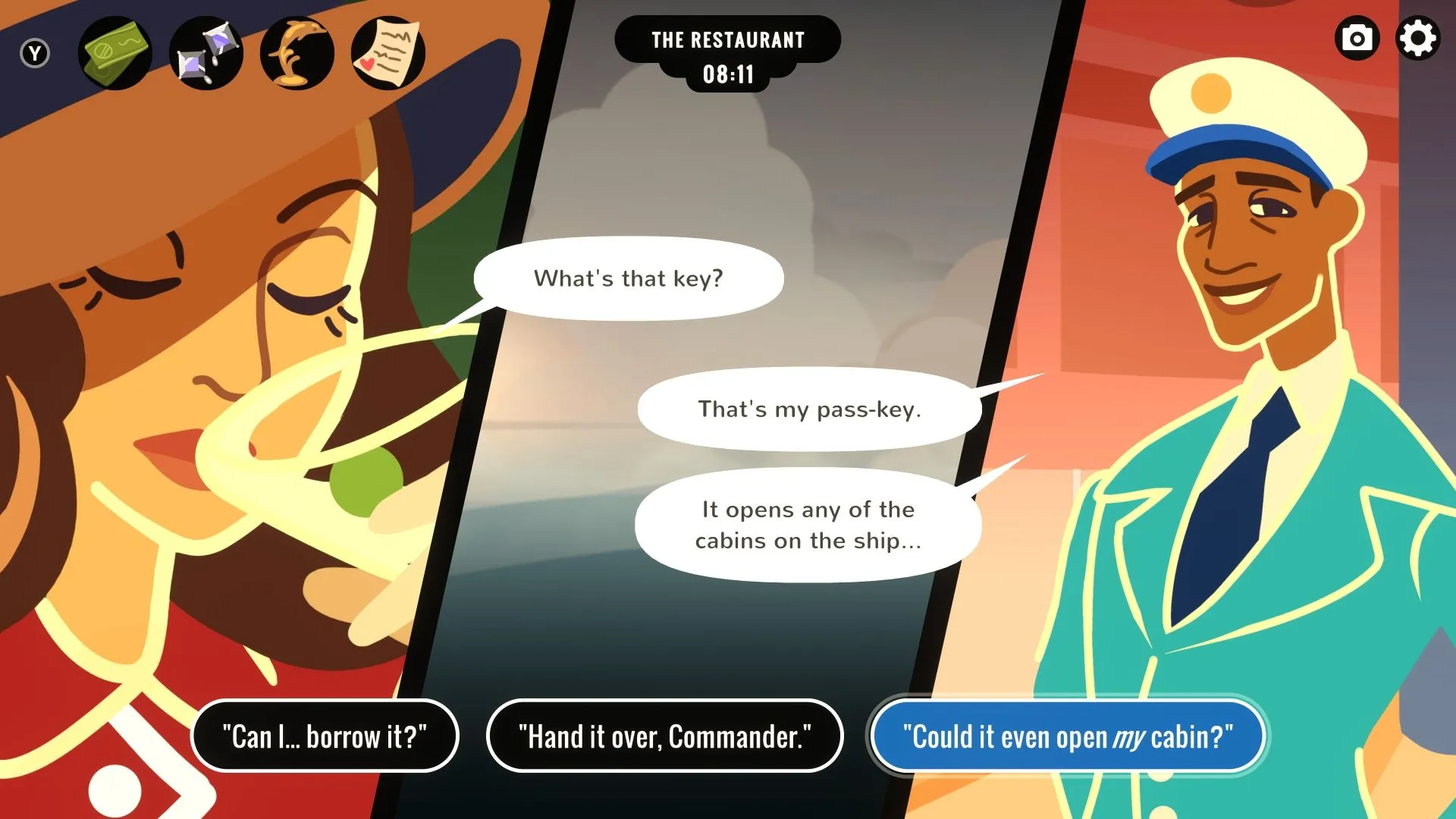 Veronica Villensey tìm cách che giấu tội ác qua cuộc đối thoại trong game suy luận Overboard
