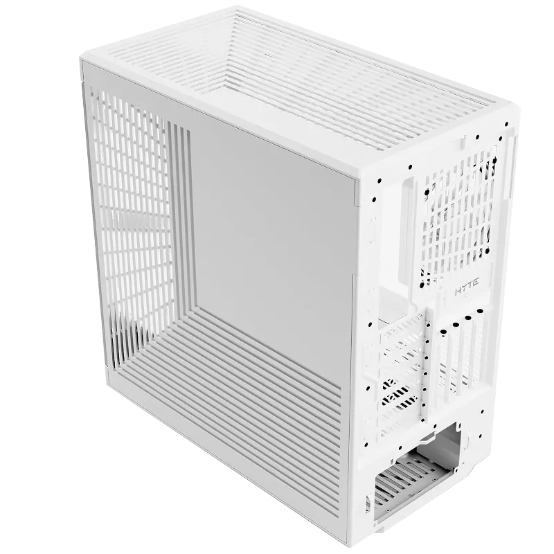 Vỏ case HYTE Y40 Snow White Edition với khả năng gắn GPU dọc