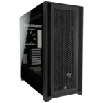 Vỏ case máy tính Corsair 5000D Airflow được thiết kế tối ưu luồng gió, hỗ trợ nhiều quạt làm mát cho linh kiện.