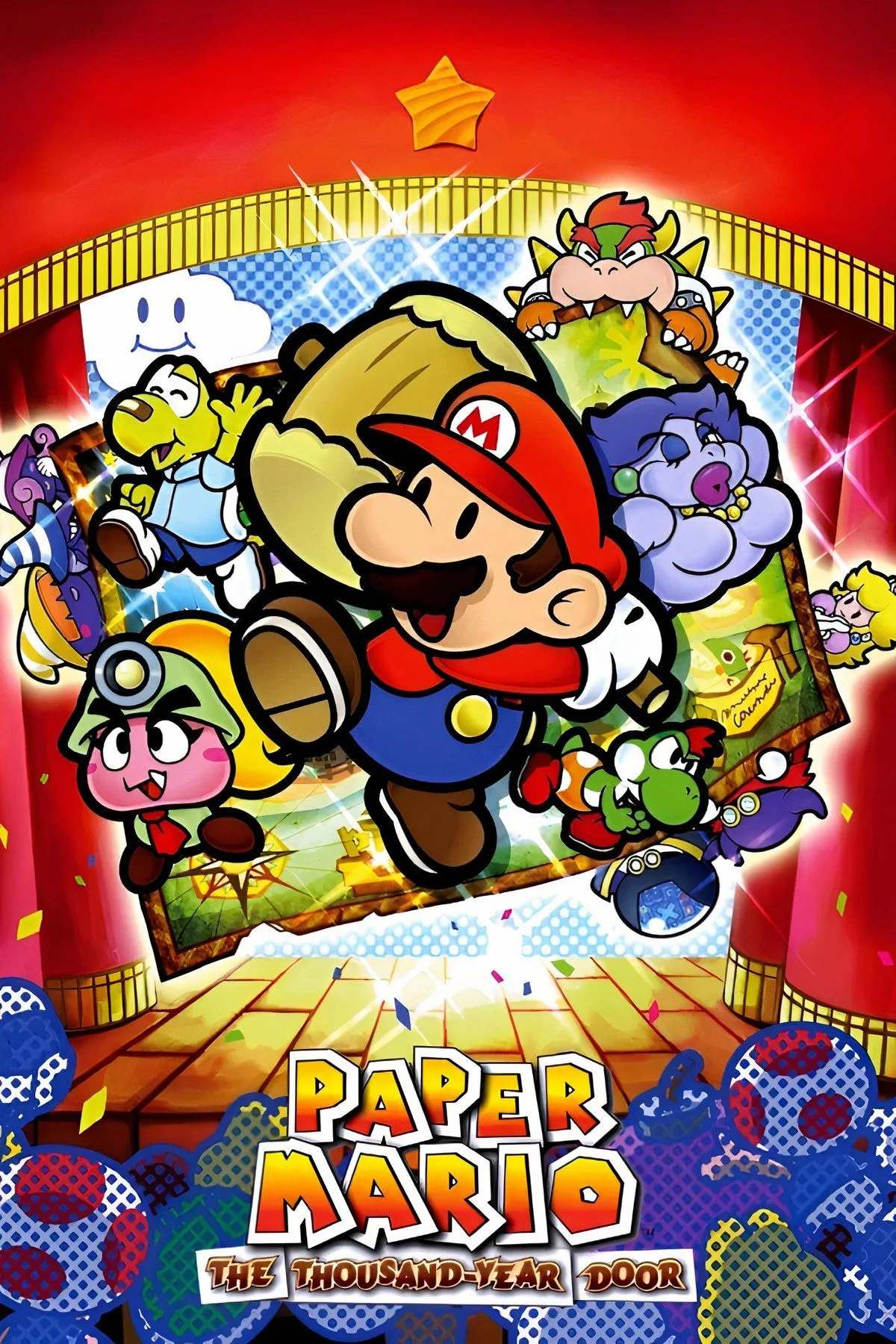 Yoshi đồng hành cùng Mario trong thế giới Paper Mario: The Thousand-Year Door